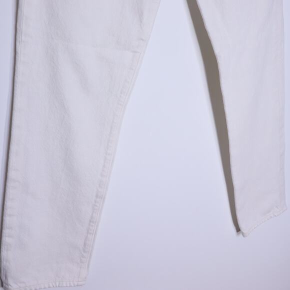 GOLDSIGN High Rise Straight Leg Jean Calla White Button Fly Casual Women's 26 - Picture 5 of 12